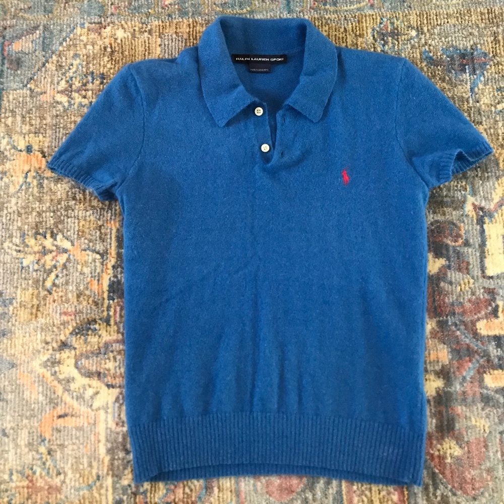 Ralph Lauren Sport Cashmere Polo Sweater
